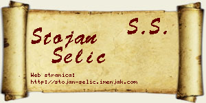 Stojan Selić vizit kartica